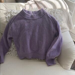 Free People Lavender Mock Neck Sweater